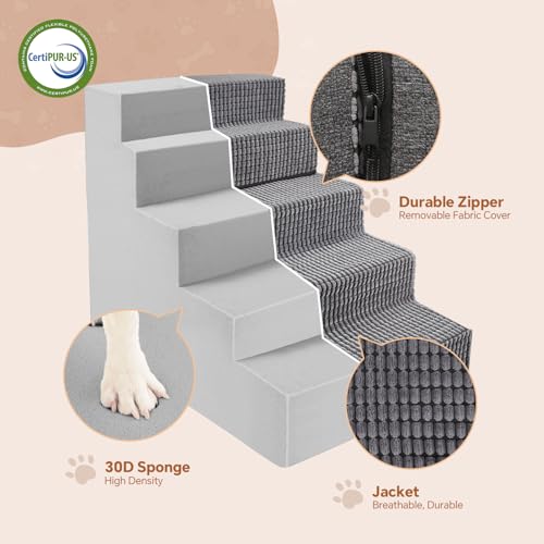 Escalier pour petits chiens en éponge 57 cm de hauteur - 12