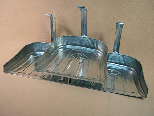 トタン製 庭 ちりとり 中 3個 未昔ながらの 丈夫な ちり取り 塵取 チリトリ 中型 ブリキ ダストパン 屋内使用可 箒 清掃用具