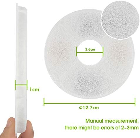 Wilktop s Activated Carbon Filter for Cat Water Drinking Fountain Filter Flower for Pet Dog Round Fountain Dispenser for Cats and Dogs Water Dispenser (Pack of 8)