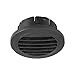 Unifizz Car Universal Black Heater Ducting Warm Air Vent Deflector Outlet Louvered for Auto Yacht Round Flat Type 90mm
