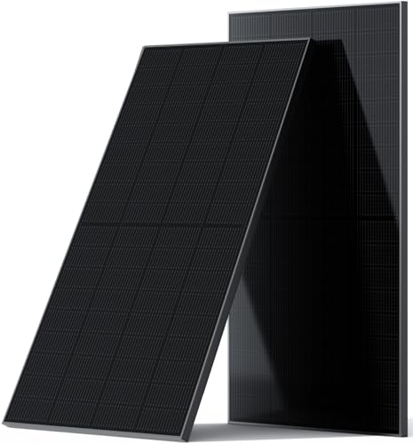 Image of 430 Watt Solar Panels, 2PCS 215W Solar Panel N-Type for 12V /24V System with Anti-Shade Technology, 210R Cells, Tempered Glass,MC4 Connectors for RV, Camper Van, Boat, Cabin, Off-Grid Use