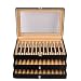 Zephyri - Estuche organizador para pluma estilográfica (piel), color Negro 36