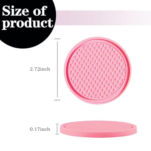 Juego de 4 Portavasos para Carro Antideslizante PVC miniatura 2