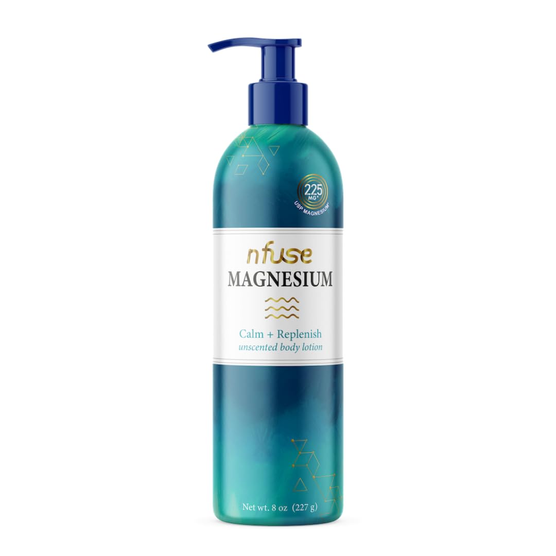 nfuse New Magnesium Body Lotion | Ultra Healing | Natural Magnesium Therapy | Unscented: Calm + Replenish | 8 oz