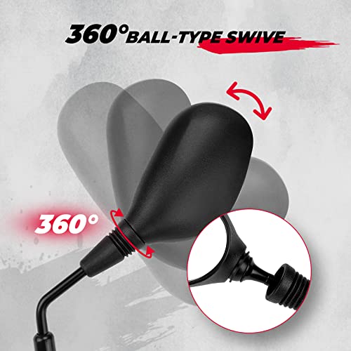 image for KEMIMOTO ATV Mirrors, 8MM 10MM Motorcycle Mirrors for Handlebar ATV Ac