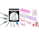 MelodySusie Nail Drill Bits Set with All in One Nail Brush Set