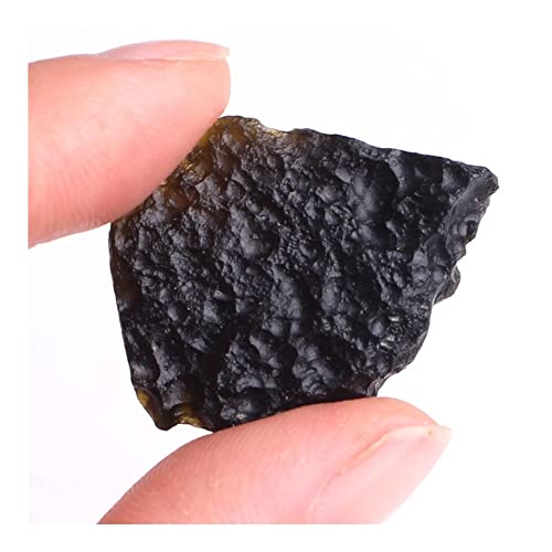 XUQULI 1 Paquete Natural Black Meteorite Indochina Rock Colgante Regalo Piedras de Chakra sanador (Color : 3pcs, Size : 4-7g)