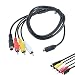(Taelectric) AV A/V Audio Video TV Cable Cord Lead for Sony Handycam DCR-DVD92/e DCR-DVD406 e