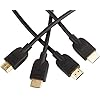Amazon Basics PBH-48914 Hochgeschwindigkeits-HDMI-Kabel 2.0, Ethernet, 3D, 4K-Videowiedergabe und ARC, 0,9 m, 3er-Pack