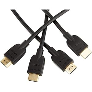 Amazon Basics PBH-48914 Hochgeschwindigkeits-HDMI-Kabel 2.0, Ethernet, 3D, 4K-Videowiedergabe und ARC, 0,9 m, 3er-Pack