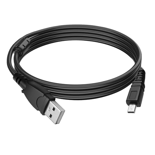 Charger Cable Compatible with Sony Cybershot DSC-W800/W810/W830/W710/W73... - USB-A 2.0 to Mini 8-PIN USB Lead for Digital Camera Battery Charging & Data Transfer (1M/3.3ft)