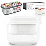 Ultimate Jars with Yogurt Maker and Eight 6oz Jars plus Yogurt Strainer Bundle - Make Trillions of Live Probiotics at Home and Make Greek Yogurt