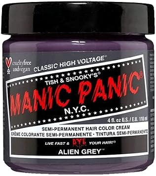 Manic Panic Hair Color Cream #Alien Gray 4.0 fl oz 118 ml