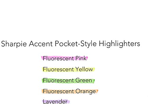 Sharpie Pocket Style Highlighters, Chisel Tip, Fluorescent Green, Box Of 12 #TOP3