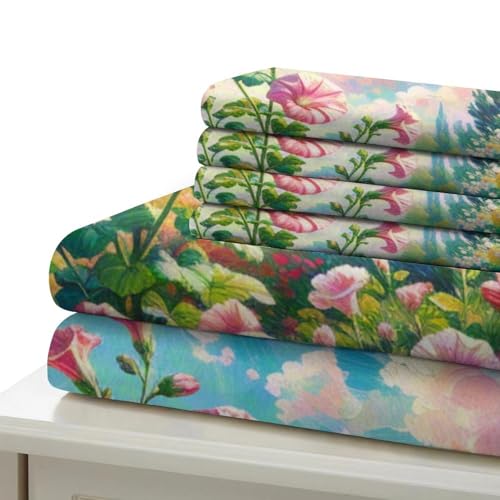 Linge de lit Pétunie 3D king size avec fermeture éclair - 6