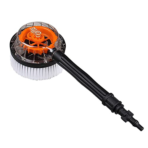 Surluoen Cepillo Redondo Giratorio para K2 / K3 / K4 / K5 / K6 / K7, Lavador de Alta PresióN, Lavado de Coches, Limpieza de Agua, Cepillo RíGido