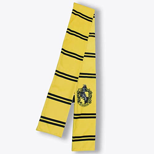 Cachecol Oficial Harry Potter Lufa Lufa Moda Criativa Geek cor:Amarelo