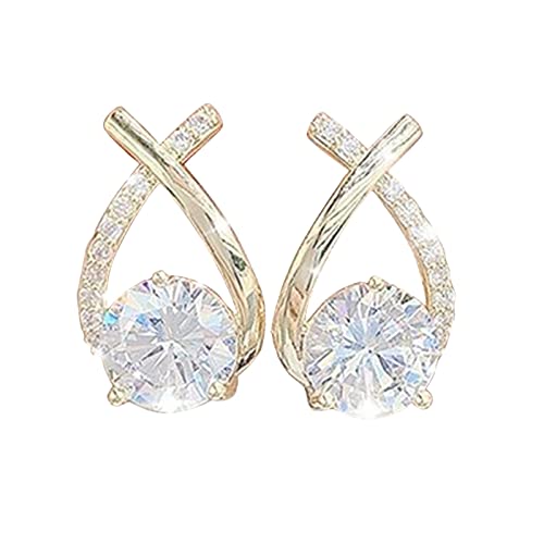 925 Sterling Silver Diamond Stud Earrings for Women2