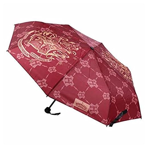 CERDÁ LIFE'S LITTLE MOMENTS- Paraguas de Mano Plegable de Harry Potter - Licencia Oficial Warner Bros, Color Rojo (2400000544_T53C-C65)