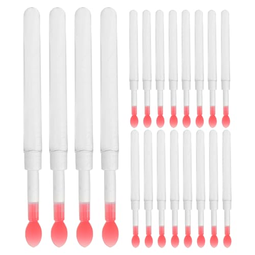 Applicateurs lèvres silicone par 60 avec couvercle pour gloss