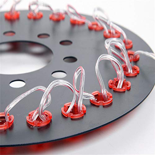 12,5 Pol Vermelho Pneu Sobressalente Terceiro Freio Luz Decoração 25 Led Luz De Advertência Para Jee