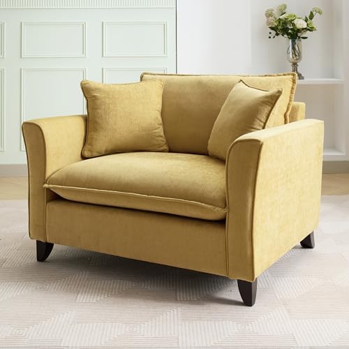 Sillón Chenille Plegable Amarillo miniatura 5