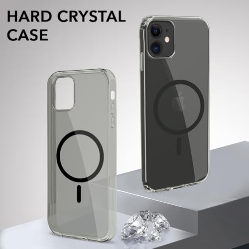 Image of Jkobi Lifetime Anti-Yellow MagSafe Compatible Clear Back Cover Case for Apple iPhone 11 (Sleek Hard Crystal | Shockproof and Camera Protection)