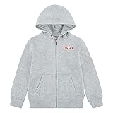 levi's lvn boxtab full zip hoodie, felpe con cappuccio bambini e ragazzi, grigio (grey/heather), 4 anni