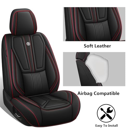 Image of Custom Car Seat Covers for Chevy Blazer 2019-2026,Easy Install,Black | nappa leather seat protector,full coverage seat covers,all weather seat cover,waterproof,anti-slip,easy clean,5 seat Standard