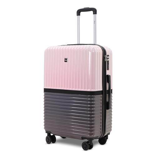 Image of Istanbul Polycarbonate Trolley Bag | TSA-Type Lock & Dual-Tone Design | Lightweight Hard Shell Luggage, 8 Spinner Wheels, TSA-Type Lock, Dual-Tone Design