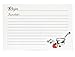 C.R. Gibson Red Blank Lined Recipe Cards, 40pc, 4'' W x 6'' L
