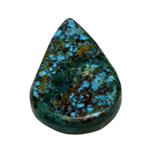 Turquoise naturelle cabochon poire gemme en vrac bricolage collier pendentif