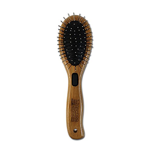 Bamboo Groom Oval Brush For Pets #TOP2