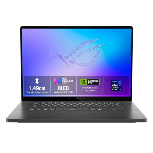 ASUS ROG Zephyrus G16 GU606AX Gaming Laptop | 16.0" WQXGA 240Hz Screen | Intel Core Ultra 9 386H | NVIDIA GeForce RTX 5090 | 64GB RAM | 1TB PCIe SSD | Windows 11