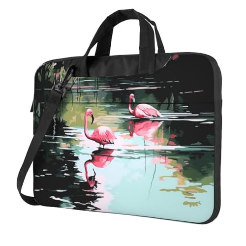 Bolso de hombro para laptop KHiry negro 15.6 pulg miniatura 1