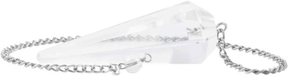 Cosynee Natural Stone Hexagonal Chakra Gemstone (Clear Quartz)