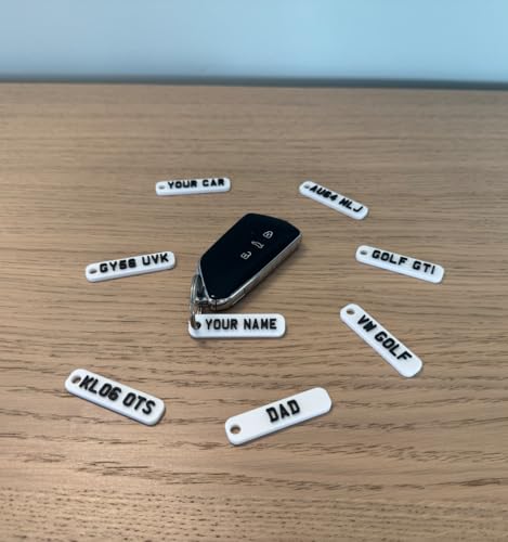 Generic Personalised Car Reg Keyring - Add Your Name or Registration, Mini Number Plate Key Fob - Image 4