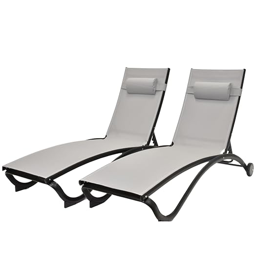 Vivere GLEL2-RP Loungers, Grey