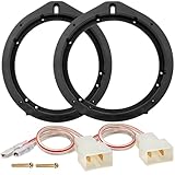 NuIth Car 6.5 Inch Speaker Adapter Bracket W/Wiring Harness Kit Select for 2006-2013 Honda...