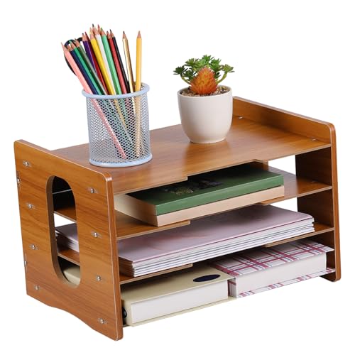 Organiseur de bureau bois pour en finir avec le désordre des papiers volants