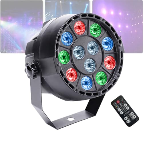 Lumière stroboscopique 12 LED avec mode son réglable et télécommande sans fil - 2