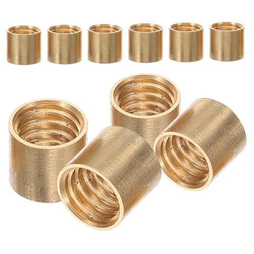 POPETPOP 10Pcs Billiard Replacement Ferrules Durable Brass Snooker Pool Repair Kit Lightweight and Portable Billiards Accessory for Enhanced Gameplay and Easy Use