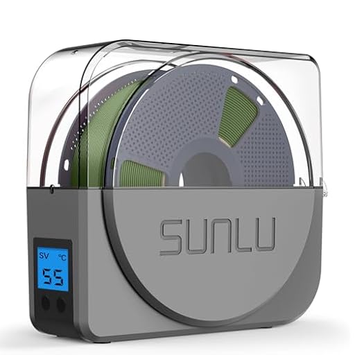 SUNLU Oficial Secador de Filamento con Ventilador de Circulación, Caja de Almacenamiento y Secado para Filamento de Impresora 3D 1.75 2.85 3.00mm, Elimina la Humedad del Filamento, S1 Plus Gris | Ya disponible en tu tienda friki favorita! En mundofriki.es!