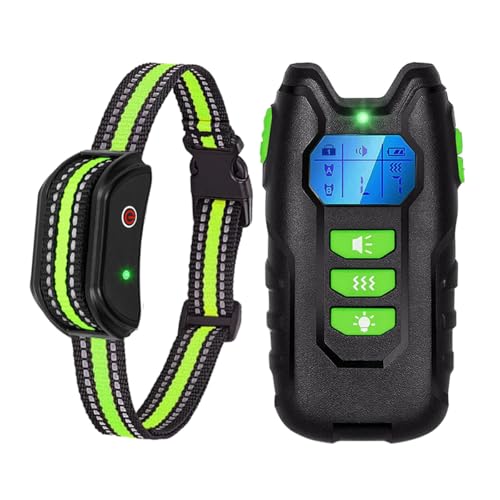 Collare di Addestramento, Conforme Nuova Legge Italiana Benessere Animale, Portata 2000ft, Modalità Suono e Vibrazione (1-8), Collare Impermeabile IP67, Per Cani di Taglia piccola, Media e Grande