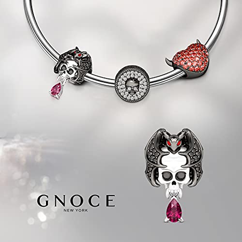GNOCE Charm Teschio con Pipistrello Teschio