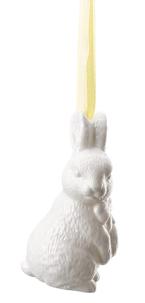 Easter Pendant White Rabbit Standing