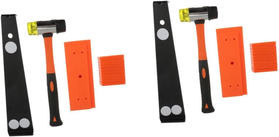 DOITOOL 2sets Flooring Installation Kit Full for Laminate Hardwood Lvp Includes Mallet Spacers Tapping Block Pull Bar