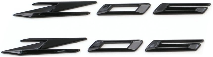 2pcs New Z06 Bodyside Emblems 3D Badge Replacement for 2022-2024 Corvette C8 Z06 85623536 Origianl Size (Gloss Black)