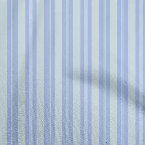 oneOone Cotton Jersey Medium Purple Fabric Stripes Dress Material Fabric Print Fabric By The Yard 58 Inch Wide