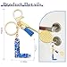 Navy Sugar Fashion letter initial keychain accessories, badminton racket pendant, keychain suitable for wallets, handbags, sports enthusiasts, mountaineers, gifts